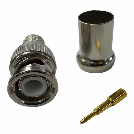 V7001E Ultimax RF Coaxial Connector Crimp BNC Male For RG-213