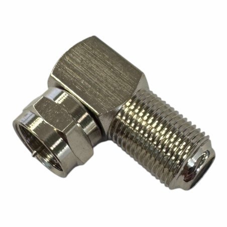 V7235R Ultimax RF Coaxial Adapter 90 Elbow F Type Male to Female