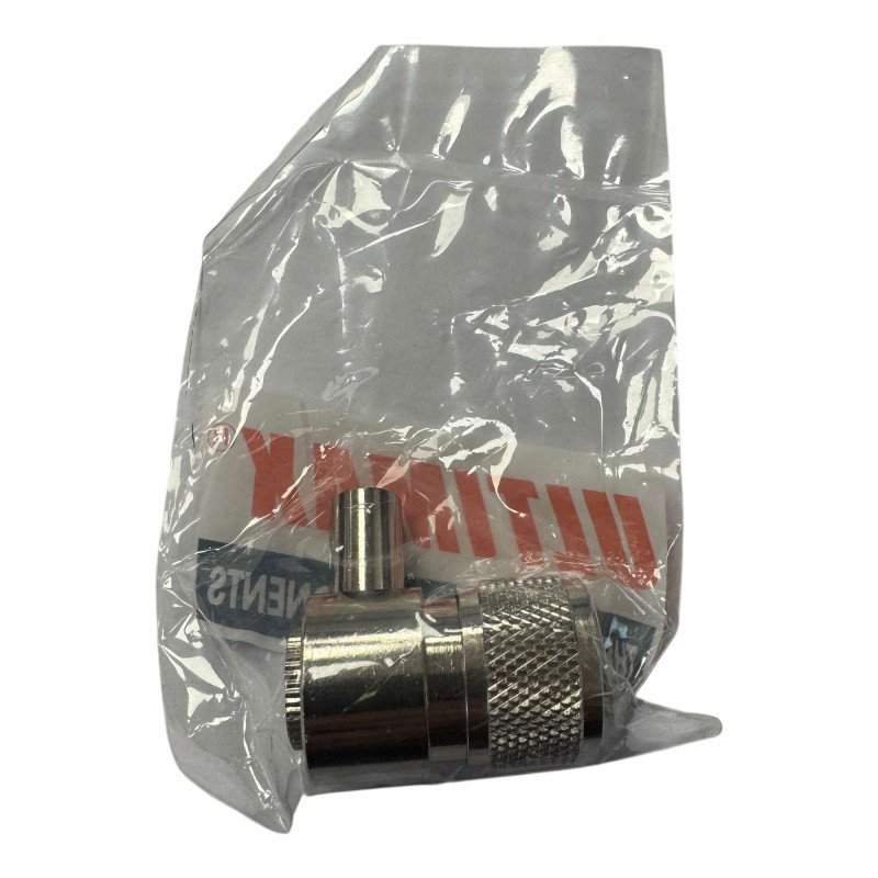 V7509A Ultimax Coaxial Connector Twist On 90° UHF Male PL-259 For RG-58 Cable