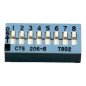 CTS-206-8 8 Position Dip Switch Blue 2.54mm Pitch 2 Row 16 Pin DIP Switch