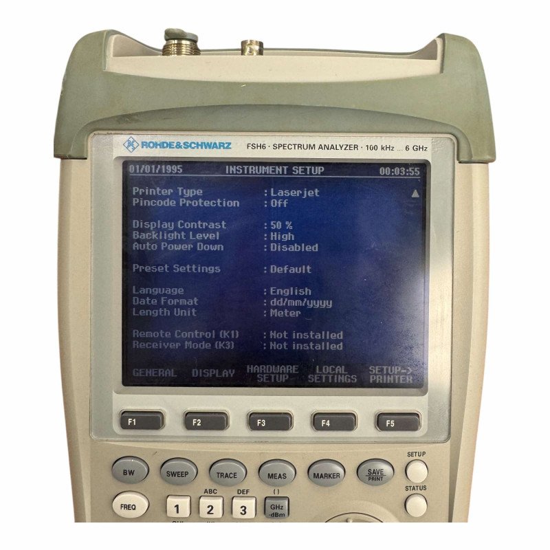 FSH6 Rohde Schwarz Spectrum Analyser 100khz-6Ghz SN:102219