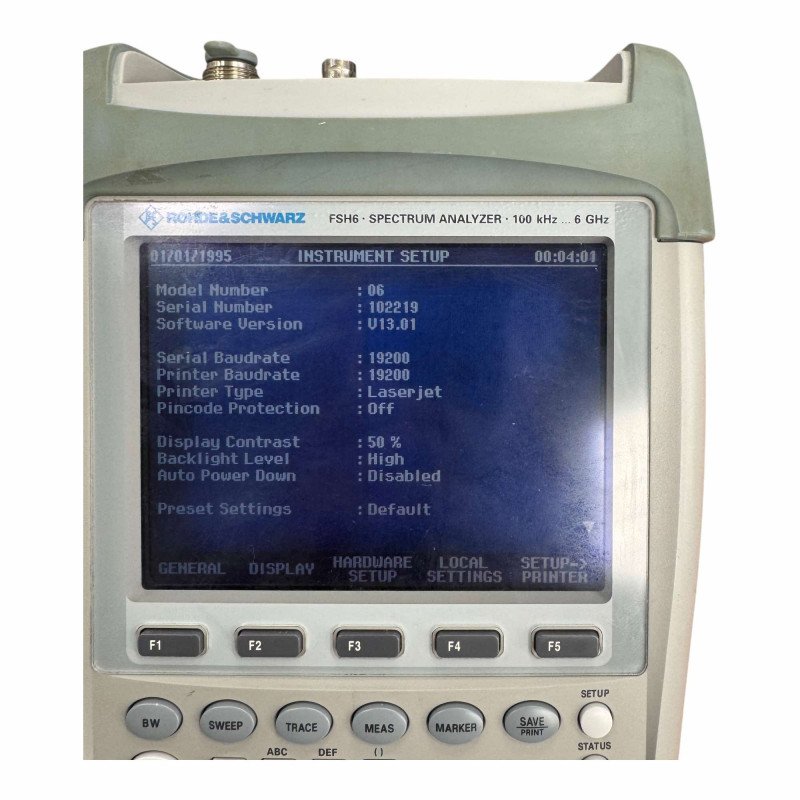 FSH6 Rohde Schwarz Spectrum Analyser 100khz-6Ghz SN:102219