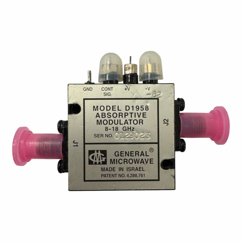 D1958 General Microwave Absorptive Modulator 8-18Ghz SMA OPT 62