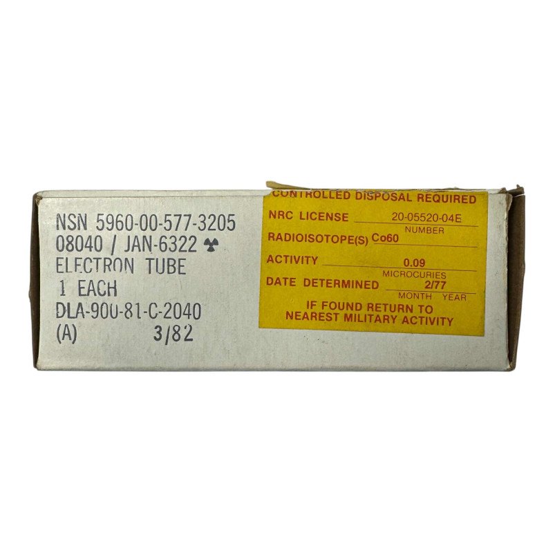 6322 JAN-6322 Electron Tube 5960-00-577-3205