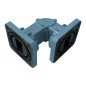 Waveguide E Bend Section 90° WR75 WR-75 55x47mm