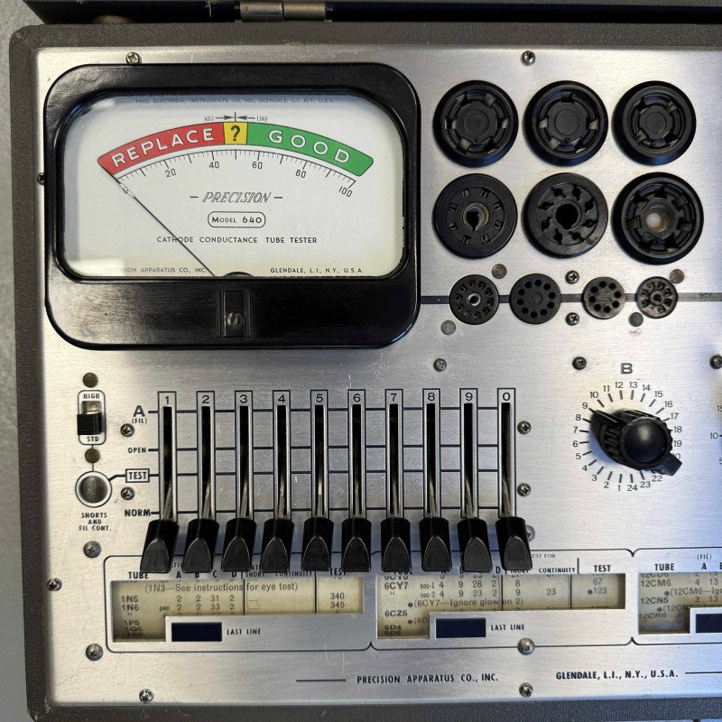 Precision Model 640 Cathode Conductance Tube Tester 230Vac