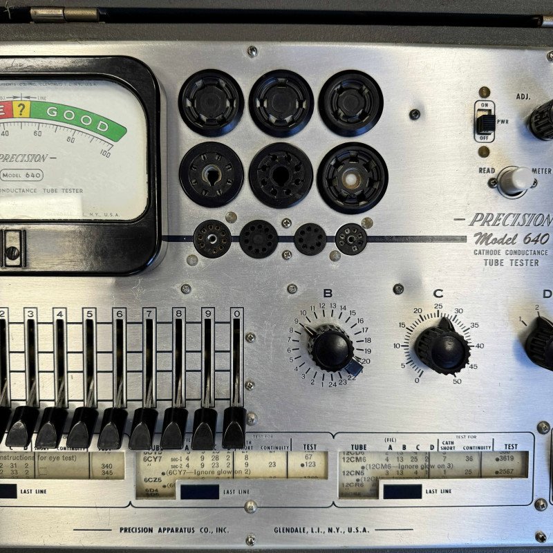 Precision Model 640 Cathode Conductance Tube Tester 230Vac