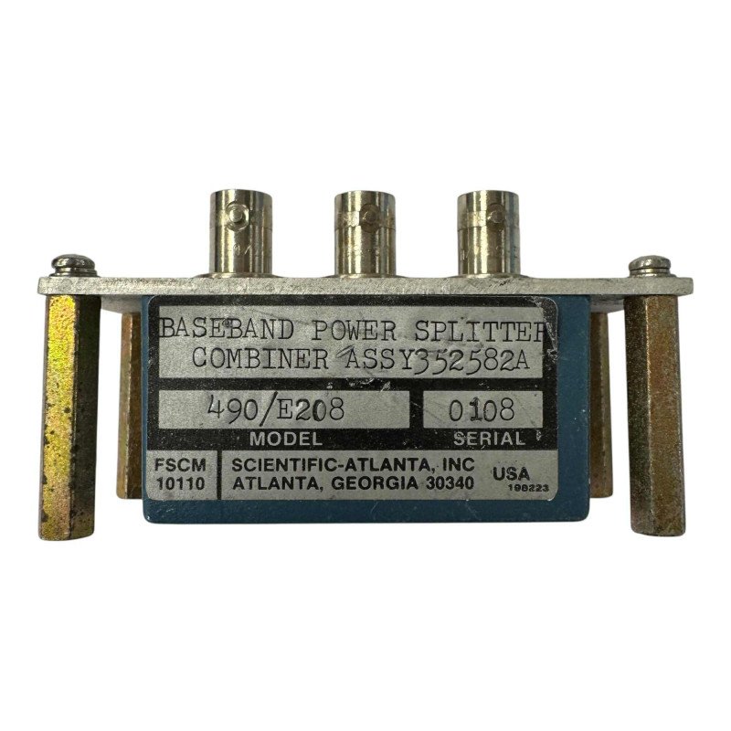 490/E208 RF Power Splitter Combiner 2 Way BNC 0.002-60Mhz 352582A