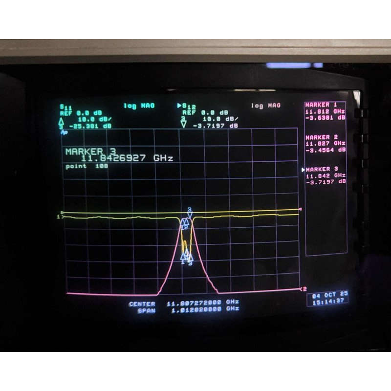 Waveguide Filter 7 Screws Tunable WR90 WR-90 Pretuned 11812-11842Mhz