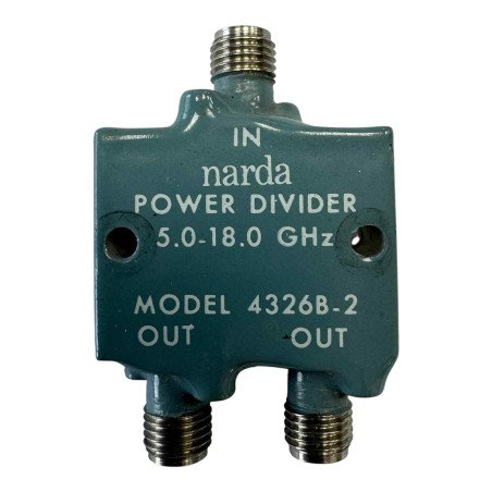 4326B-2 Narda Power Divider Combiner 2-Way 5000-18000Mhz 30W SMA(f)