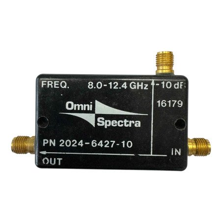 2024-6427-10 Omni Spectra Directional Coupler SMA 8000-12400Mhz 10db SMA