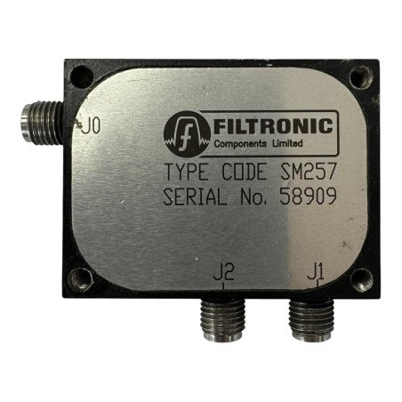 SM257 Filtronic Microwave Duplexer Diplexer SMA 4900Mhz 4.9Ghz