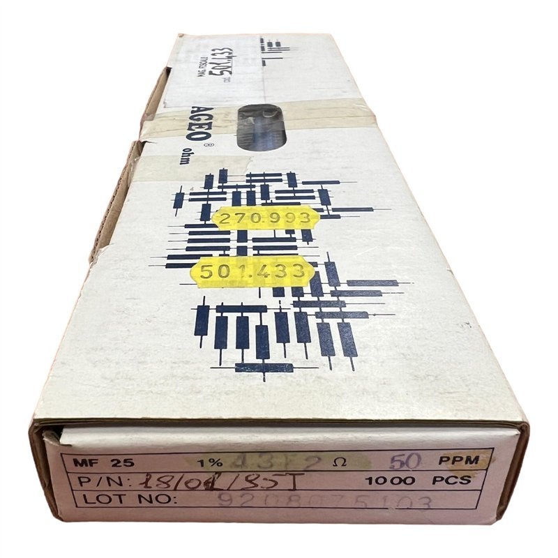 MF25 Precision Metal Film Resistor 43.2 kOhm 43K2 1/4W 1% QTY:1000