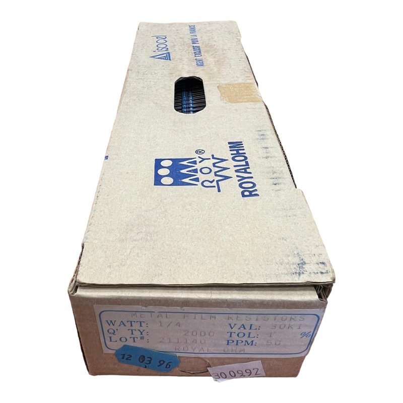 Royal Ohm Metal Film Resistor 30.1 kohm 30K1 1/4W 1% QTY:2000