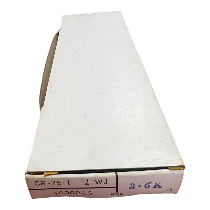 Carbon Film Resistor CR-25-T-3K6 3.6 kohm 3k6 1/4 W 5% QTY:1000