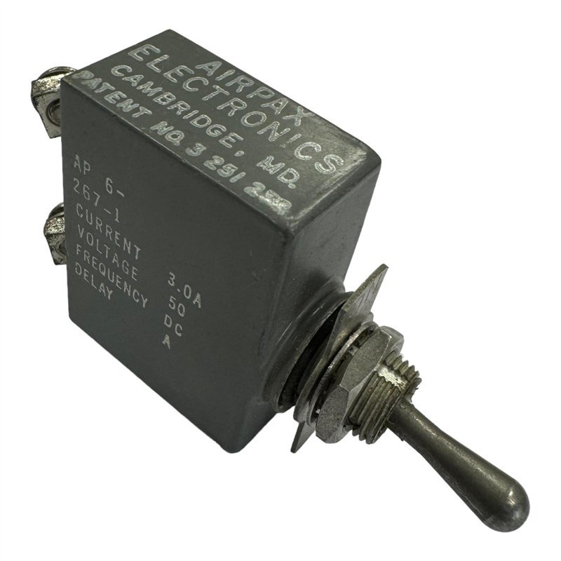 AP6-267-1 Airpax Circuit Breaker 5925-00-890-7487 3A 50VDC