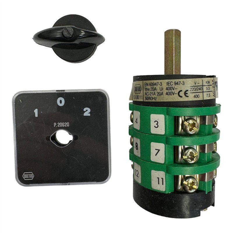 13.00.11 Breter Rotary Switch 1-0-2
