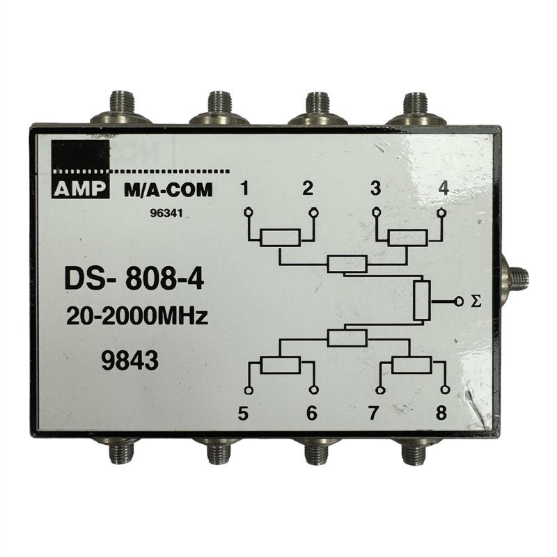 DS-808-4 AMP Macom Power Divider 8 Way SMA 20-2000Mhz