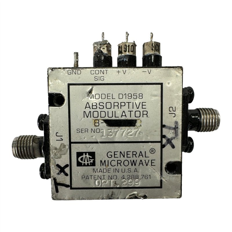 D1958 General Microwave Absorptive Modulator 8-18Ghz SMA