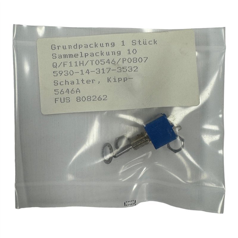 5646A Apem Toggle Switch DPDT ON-ON 5930-14-317-3532