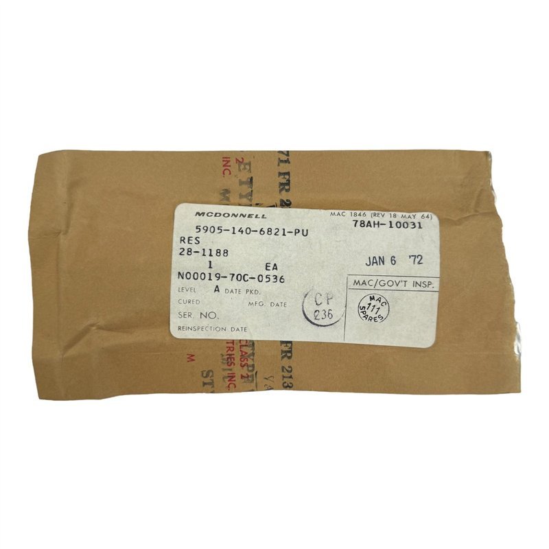MVC-5 MCDONNELL Resistor 450M 450 Megohm 5905-140-6821-PU