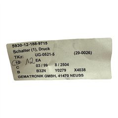 UG-0521-5 Pushbutton Switch 5930-12-188-9715