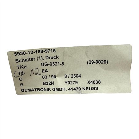UG-0521-5 Pushbutton Switch 5930-12-188-9715