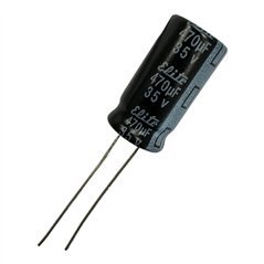Elite Electrolytic Capacitor Radial 470uf 35V 105c 20x10mm