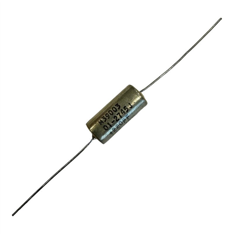 M39003/01-2745J Kemet Tantalum Capacitor Axial 220uF 10V 10%