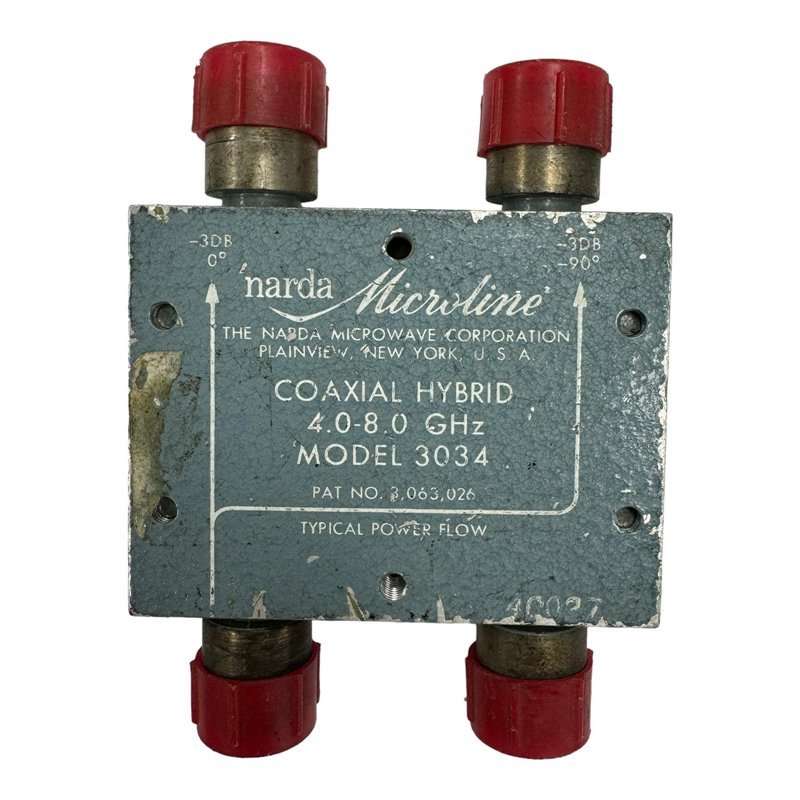 3034 Narda Hybrid Coupler 4.0-8.0Ghz 3db 0/90D