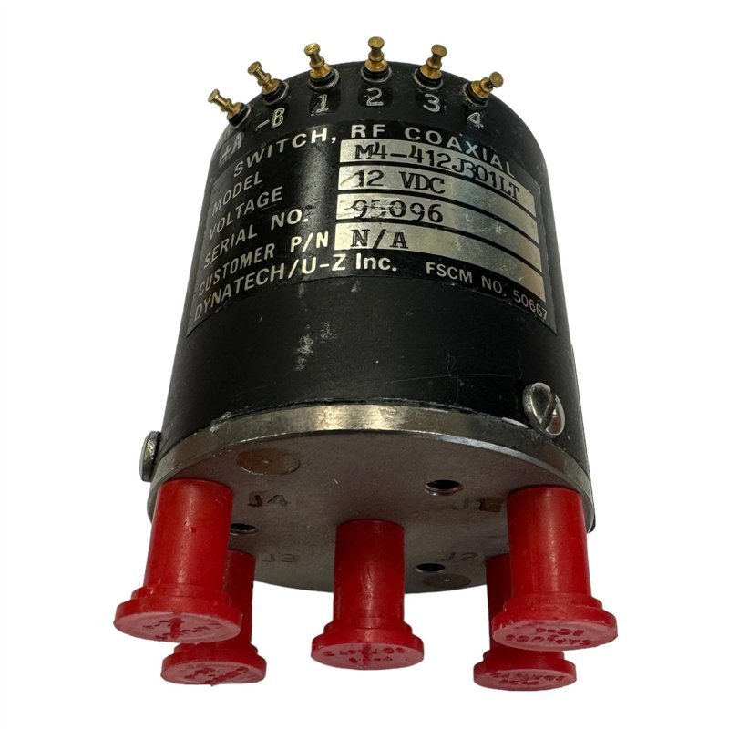 M4-412J301LT Dynatech Dual Coaxial Switch - Relay SP4T 12Vdc SMA