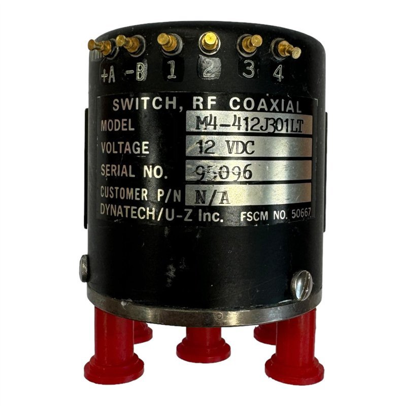 M4-412J301LT Dynatech Dual Coaxial Switch - Relay SP4T 12Vdc SMA