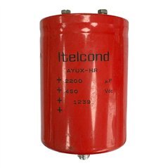 AYUX-HR Itelcond Electrolytic Capacitor Screw Mount 2200uf 450Vdc 130x75mm