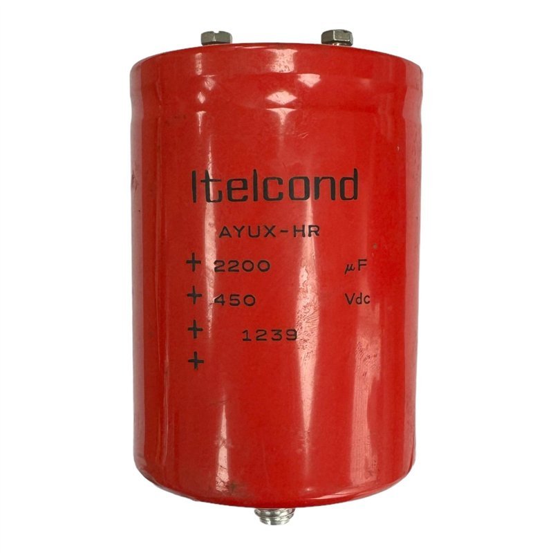 AYUX-HR Itelcond Electrolytic Capacitor Screw Mount 2200uf 450Vdc 130x75mm