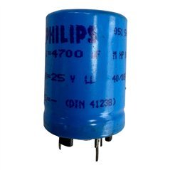 Philips Electrolytic Capacitor Radial Snap In 4700uf 25V 105c 40x25mm
