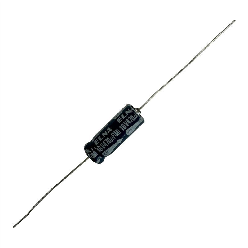 Elna Electrolytic Capacitor Axial 470uf 16V 85c 21x8mm