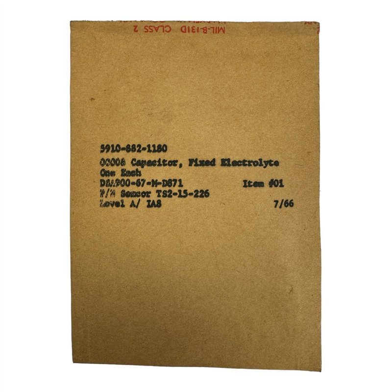 TS2-015-226 Semcor Electrolytic Capacitor Axial 22uf 15V 10X5mm 5910-00-882-1180