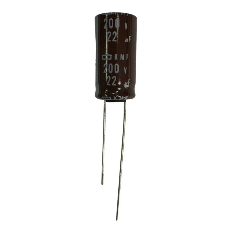 Chemi-con KMF Electrolytic Capacitor Radial 22uf 200V 105c 20x10mm