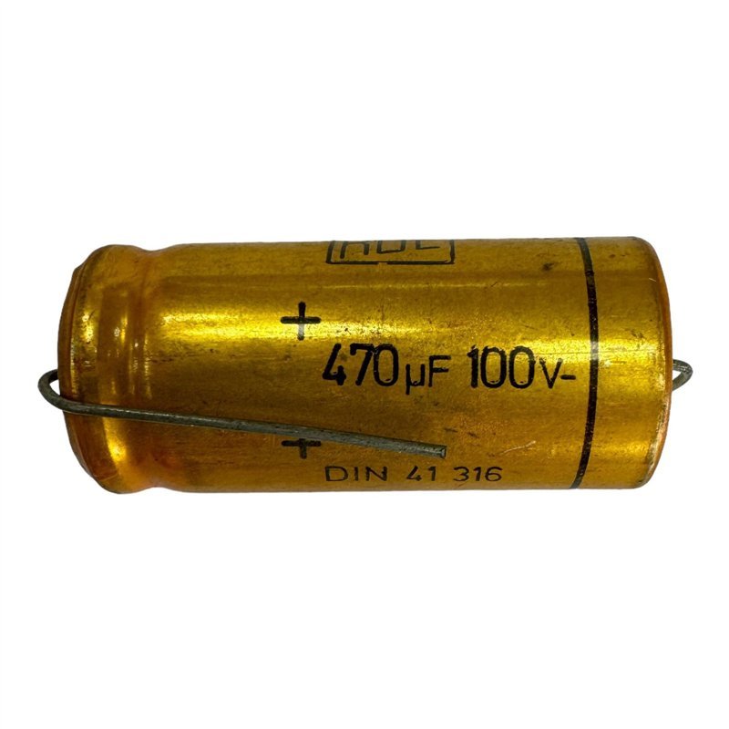 ROE Electrolytic Capacitor Axial 470uf 100V 105c 40x18mm