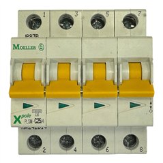 PLSM-C25/4-MW Moeller Miniature Circuit Breaker 4 Poles Type C
