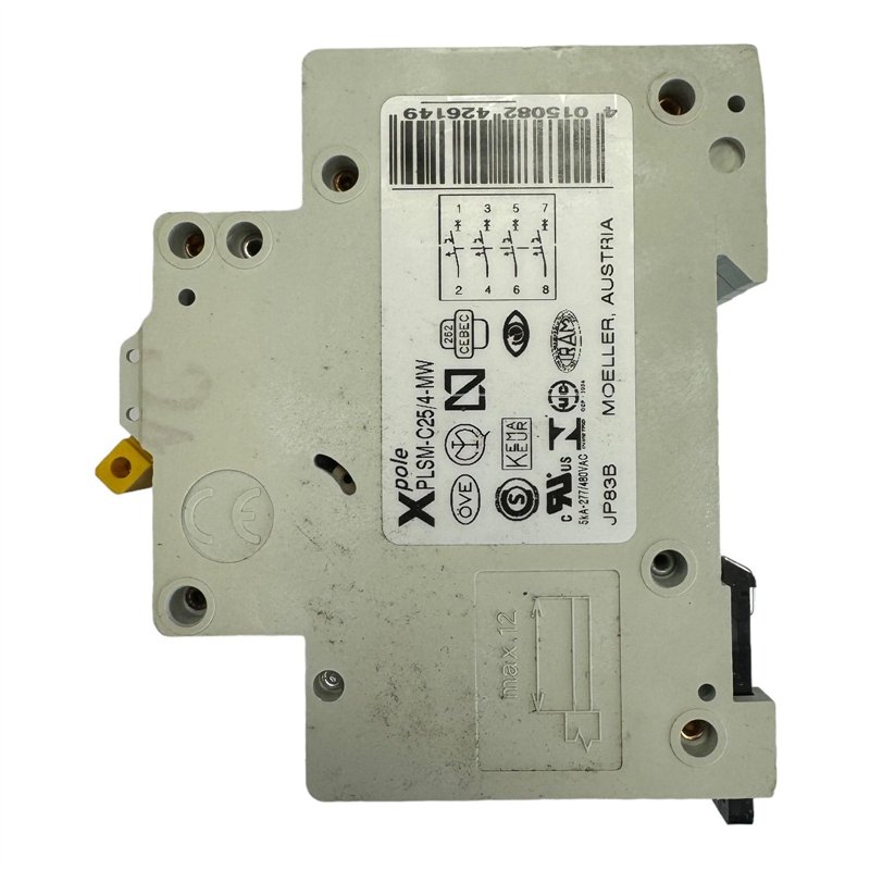 PLSM-C25/4-MW Moeller Miniature Circuit Breaker 4 Poles Type C