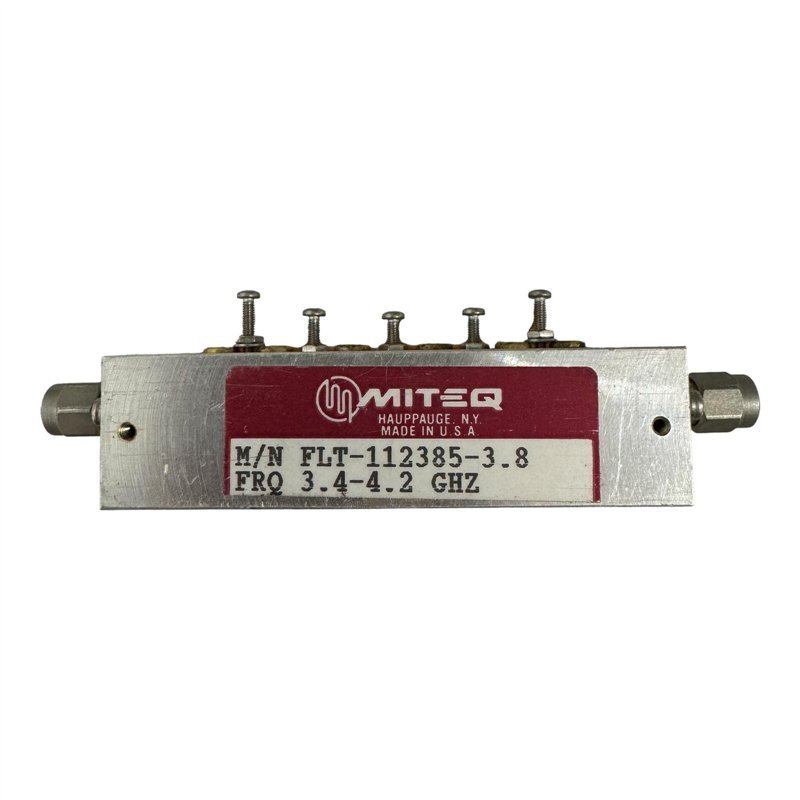 FLT-11235-3.8 Miteq Bandpass Filter BPF SMA(m) CF:3800Mhz 3400-4200Mhz