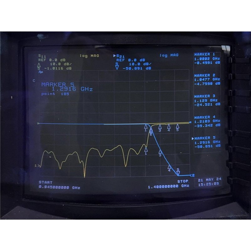 MLH1337 BSC Lowpass Filter LPF SMA(f) 1000Mhz