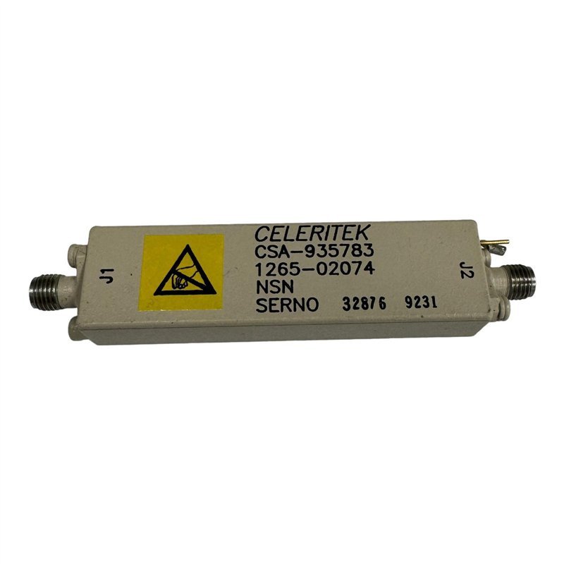 CSA-935783 Celeritek RF Amplfier SMA(f) 7850-9500Mhz 12V G:15db VSWR -18db