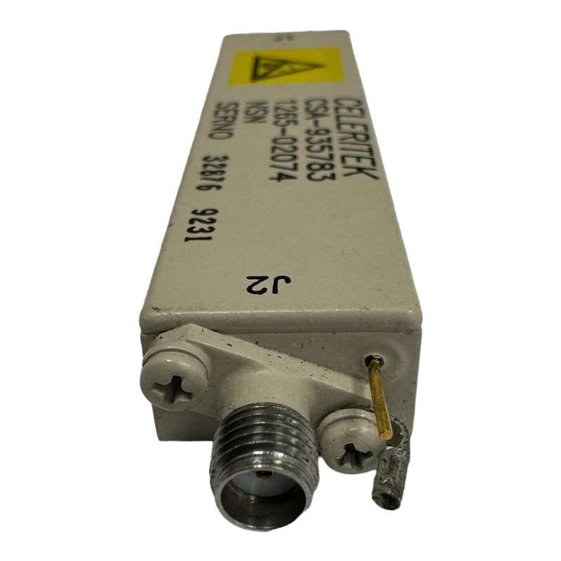 CSA-935783 Celeritek RF Amplfier SMA(f) 7850-9500Mhz 12V G:15db VSWR -18db