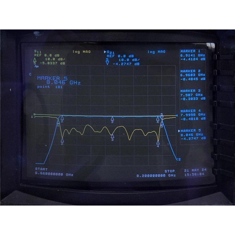 CB1336 BSC Bandpass Filter BPF SMA(f) 7000-8000Mhz