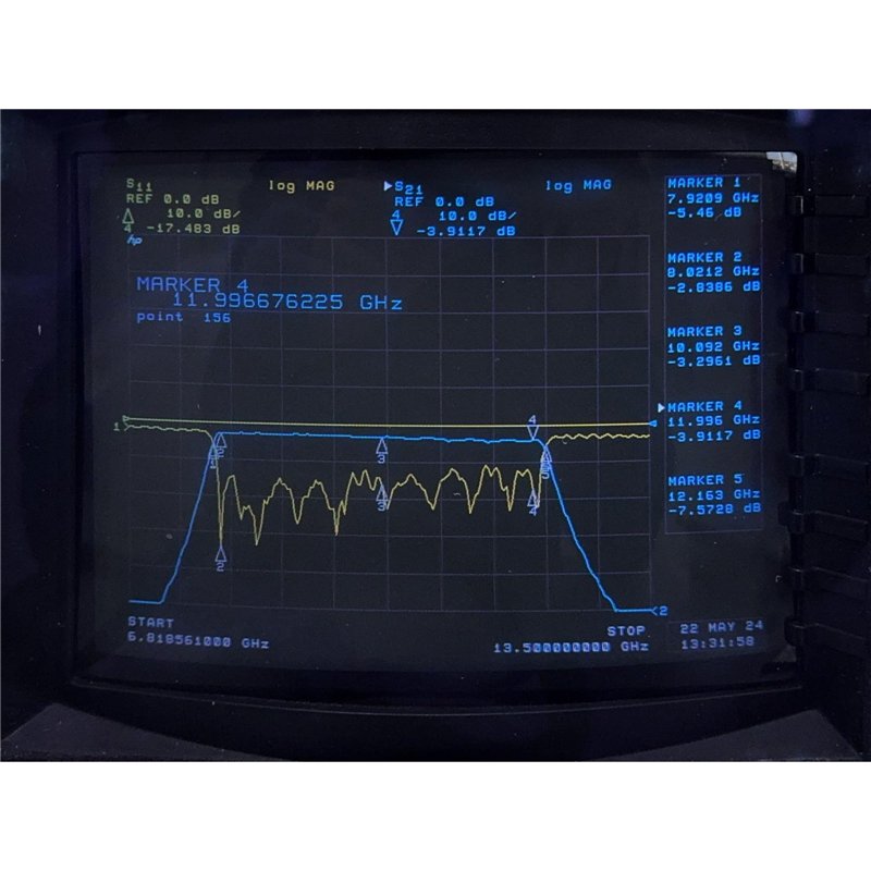 Microphase S13812BBT Bandpass Filter BPF N Type(f) 8000-12000Ghz