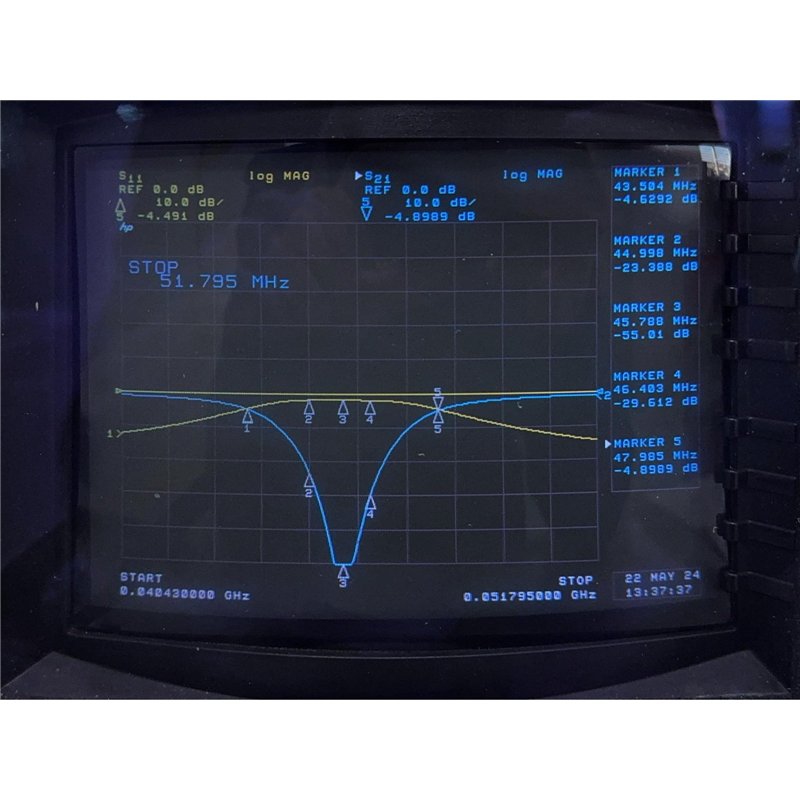 3453A MFC Band Reject Filter Notch SMA (f) 44-46Mhz