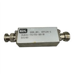 3LB31-70/T5-BP/N K&L Microwave Bandpass Filter BPF 68-72Mhz 70Mhz N(f) - BNC(m)