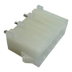 350429-1 Tyco Wire-To-Board Connector Vertical 6.35 mm 3 Contacts Header Through Hole 1 Row